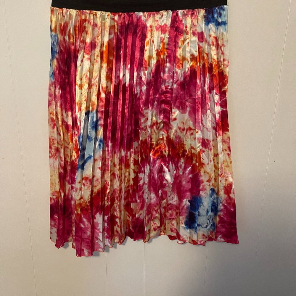 New Look 3X Colorful Pleated Skirt